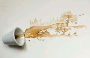 Кофе не желаете? Очаровательные рисунки, созданные при помощи кофейных пятен