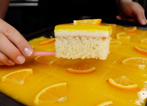 Нежный ванильно-апельсиновый пирог