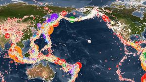 #видео дня | Анимированная карта всех землетрясений за последние 15 лет