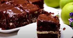 Вкусный, быстрый шоколадный торт