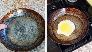 Как сделать сковородку антипригарной