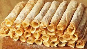 Вкусные трубочки без вафельницы