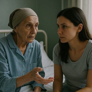 Похоже у бедной одинокой бабушки совсем с rоловой nлохо…