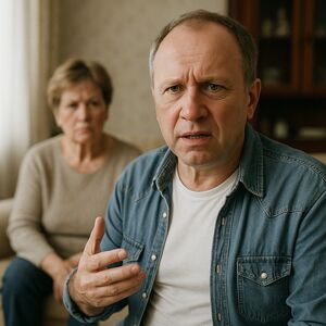 Мне, главе семейства, приходится самому себе на стол накрывать.