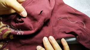 Как аккуратно зашить дырку в одежде