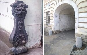Зачем у старинных зданий стоят маленькие столбики