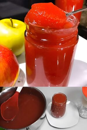 Рецепт рубинового яблочного варенья
