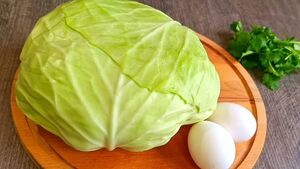 Капуста и яйца – дуэт для быстрого легкого ужина