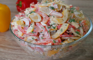 Салат «Море» — яркий и вкусный для праздника и на каждый день