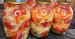 Помидоры с капустой на зиму – тот самый вкус, что напоминает уютные вечера
