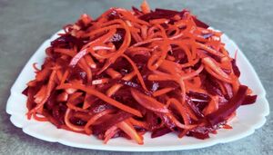 Витаминный вкусный салат без майонеза