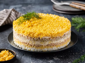 Всем известный салат "Мимоза" в новом исполнении