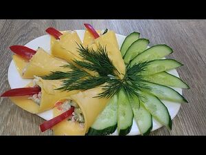 Красивые цветы дали название вкусной закуске