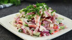 Так называемый «крабовый», но с новыми вкусовыми оттенками!