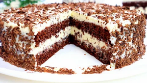 Простой домашний шоколадный торт к чаю