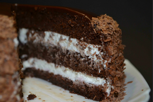 Простой домашний шоколадный торт к чаю