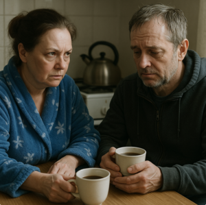 — Дай переночевать, она меня выгнала, — выдохнул бывший, едва шевеля губами.