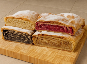 Штрудель с четырьмя начинками. Вкусно и эффектно!