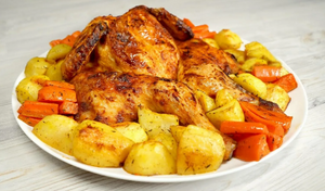 Запеченная курица с картофелем по-турецки
