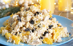 Праздничный салат без сыра с вкусом, напоминающим «Оливье»