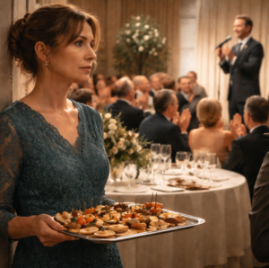 После торжества муж благодарил всех, кроме жены, ей это осточертело.