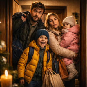 Вы же нас не выставите в праздник? Нам просто переночевать, — умолял брат