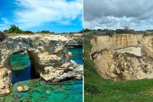 «Арка влюблённых» в Италии обрушилась прямо в День св Валентина 