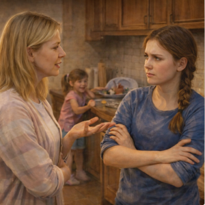 — Дочерей следует с малых лет приучать к хозяйству, им предназначено стоять у плиты, — произнесла Марине её мама