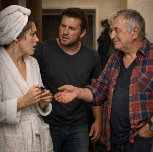 Выйдя из душа, я увидела, как муж отдаёт ключи от моей машины какому-то незнакомцу.