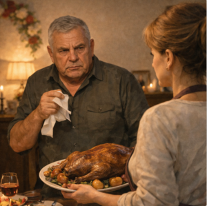 «Твое место у плиты», — бросил тесть, и в ту же секунду домашний очаг угас, оставив родных наедине с их высокомерием и пустыми тарелками.