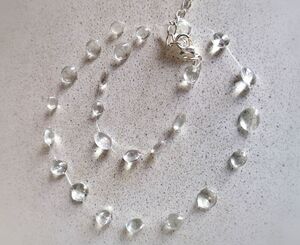 Колье "Капли воды" из УФ-смолы своими руками