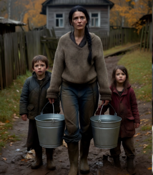 Обеспеченный муж выставил жену с двумя детьми за порог, и им ничего не оставалось, как перебраться в глухую деревню и ютиться в ветхой лачуге.