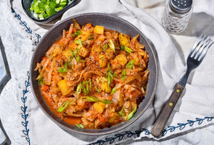 Тушеная капуста с картошкой