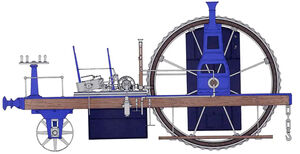 Трактор в колесе