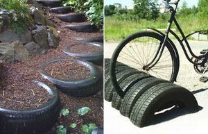Шинный креатив: оригинальные поделки из автомобильных покрышек