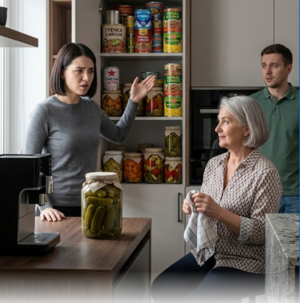 «Свекровь превратила мою кухню в склад провианта на случай апокалипсиса. Выбрасывать добро я не стала, но уже готовлю план возмездия»