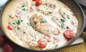 Куриная грудка в сливочном соусе