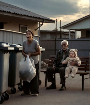 У подъезда я увидела соседа с чужим ребёнком на руках и в куртке моего мужа