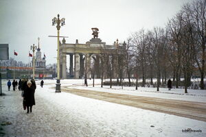 1986. Иностранец в зимней Москве