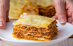 Ленивый мясной пирог с молодой капустой