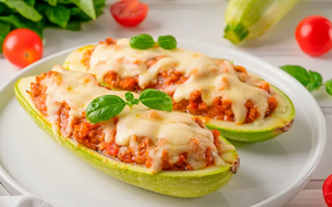 Лодочки из цукини с фетой и овощной начинкой: простой летний рецепт без мяса