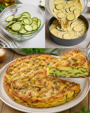 Пирог из кабачков с сыром в духовке