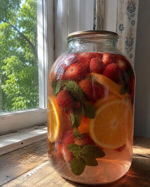 Компот «Клубничный мохито» на 3-литровую банку: вкус лета, который приятно удивит зимой