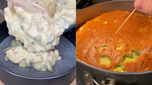 Влажный несладкий пирог без весов: пышный, вкусный и очень простой в приготовлении