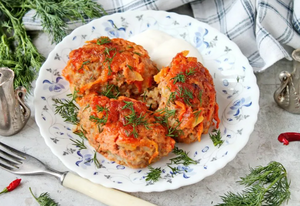 Вкусные ленивые голубцы в духовке