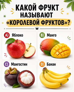 Какой фрукт называют «королевой фруктов»?