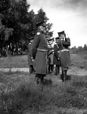 1890-е. Посещение иностранной делегацией Красносельских летних сборов под Санкт-Петербургом. Часть 1
