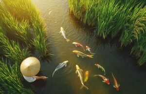 Почему рис сажают прямо в воду и зачем в неё обязательно подселяют рыбу