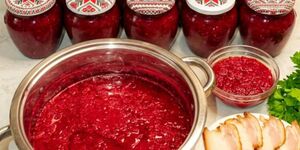 Аджика из свёклы на зиму — густая, ароматная, цвета спелой вишни