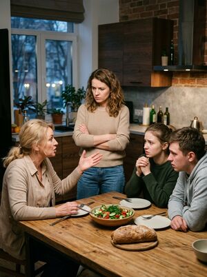 «Мясо уже всё? Удивительно… Я-то никого, кроме своих домашних, сегодня не ждала,» сказала Мария ровным голосом, и двор замер в напряжённой тишине